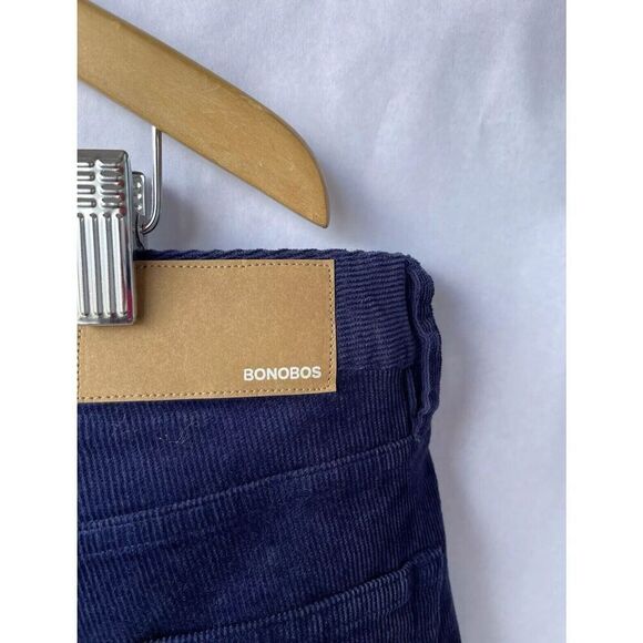 Bonobos Men’s 35x32 Slim Fit Corduroy Pants Blue Modern Preppy Stretch Casual Ex - Picture 4 of 10